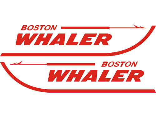Boston Whaler Boat Decals Gestanst 2-Pak